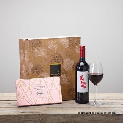 Red Wine and Salted Caramel Truffles Gift Set