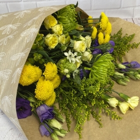 Gift Wrapped Bouquet of flowers